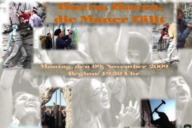 Hurra, Hurra, die Mauer fällt